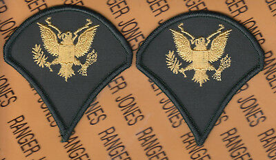 Us Army Specialist Fourth Class Spec-4 E-4 Full Sized Class A 3.5" Patch Set M/e