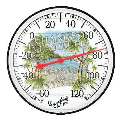 104-1512mv La Crosse 5" Margaritaville Indoor/outdoor Dial Bracket Thermometer