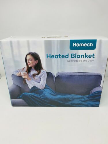 Homech Electric Heated Blankets, Electric Throws With Double-layer Flannel Nib