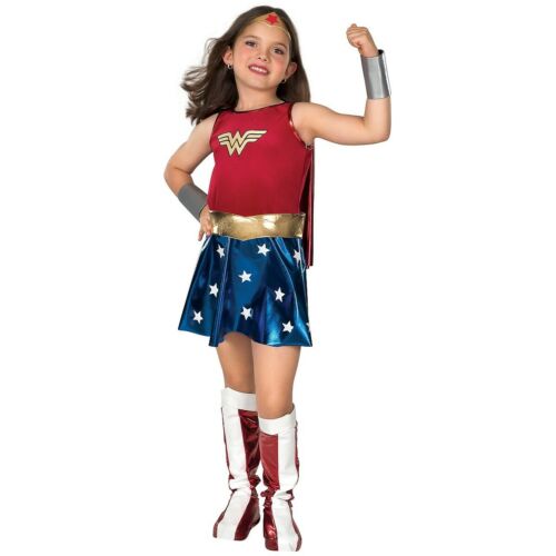 Wonder Woman Costume Kids Halloween Fancy Dress