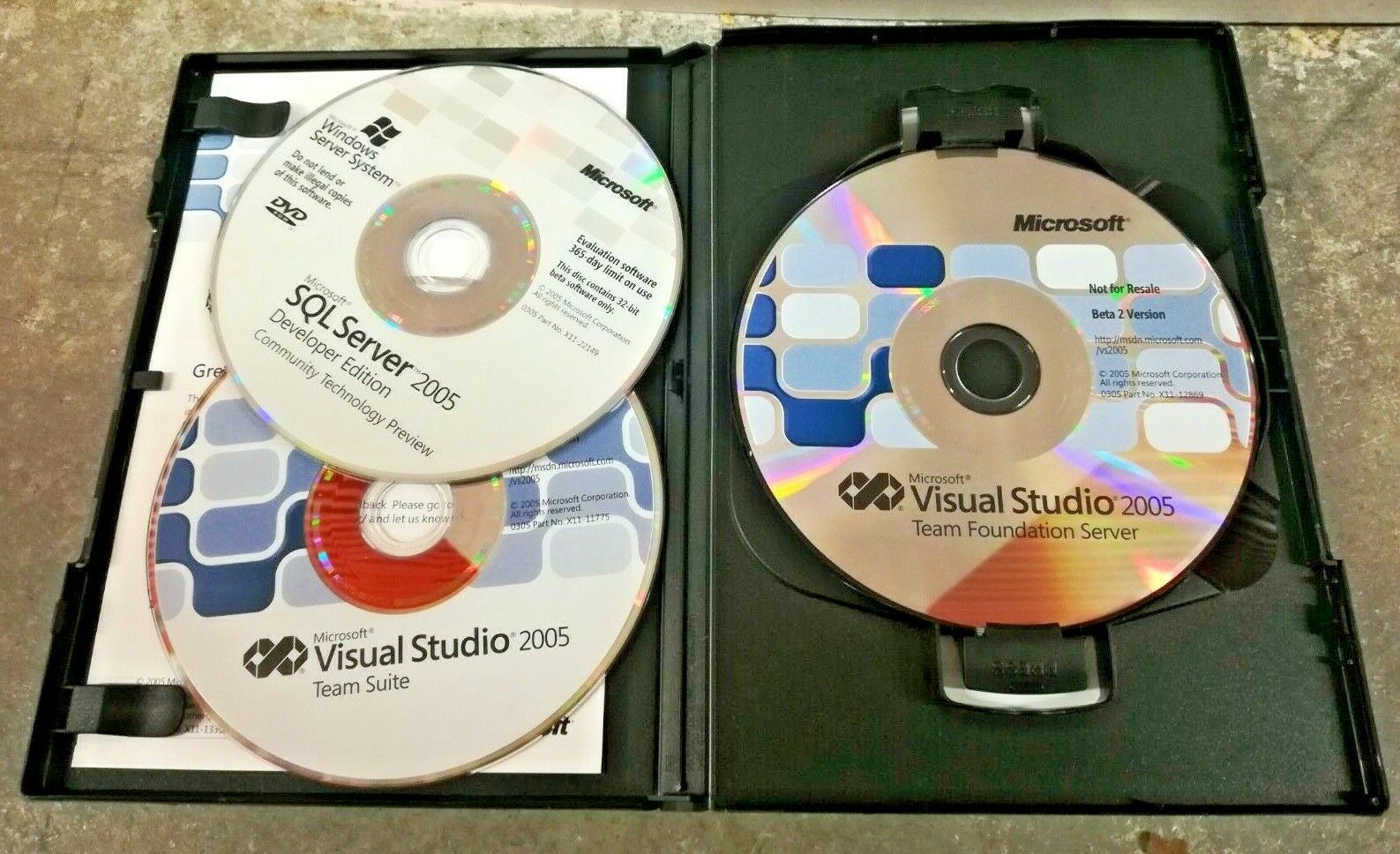 Ms Visual Studio Team Suite 2005 3 Cds Beta 2
