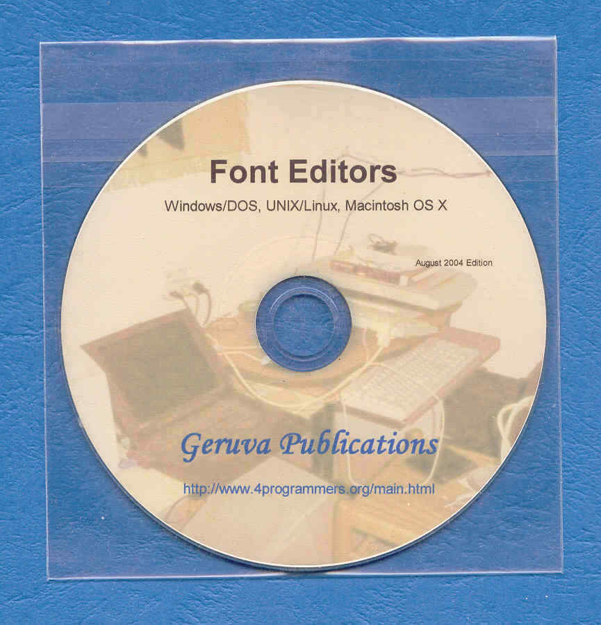 Font Editor S For Linux, Unix, Windows/dos, Macintosh