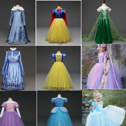 Kids Girls Princess Dress Up Fancy Costume Halloween Party Cosplay Clothes