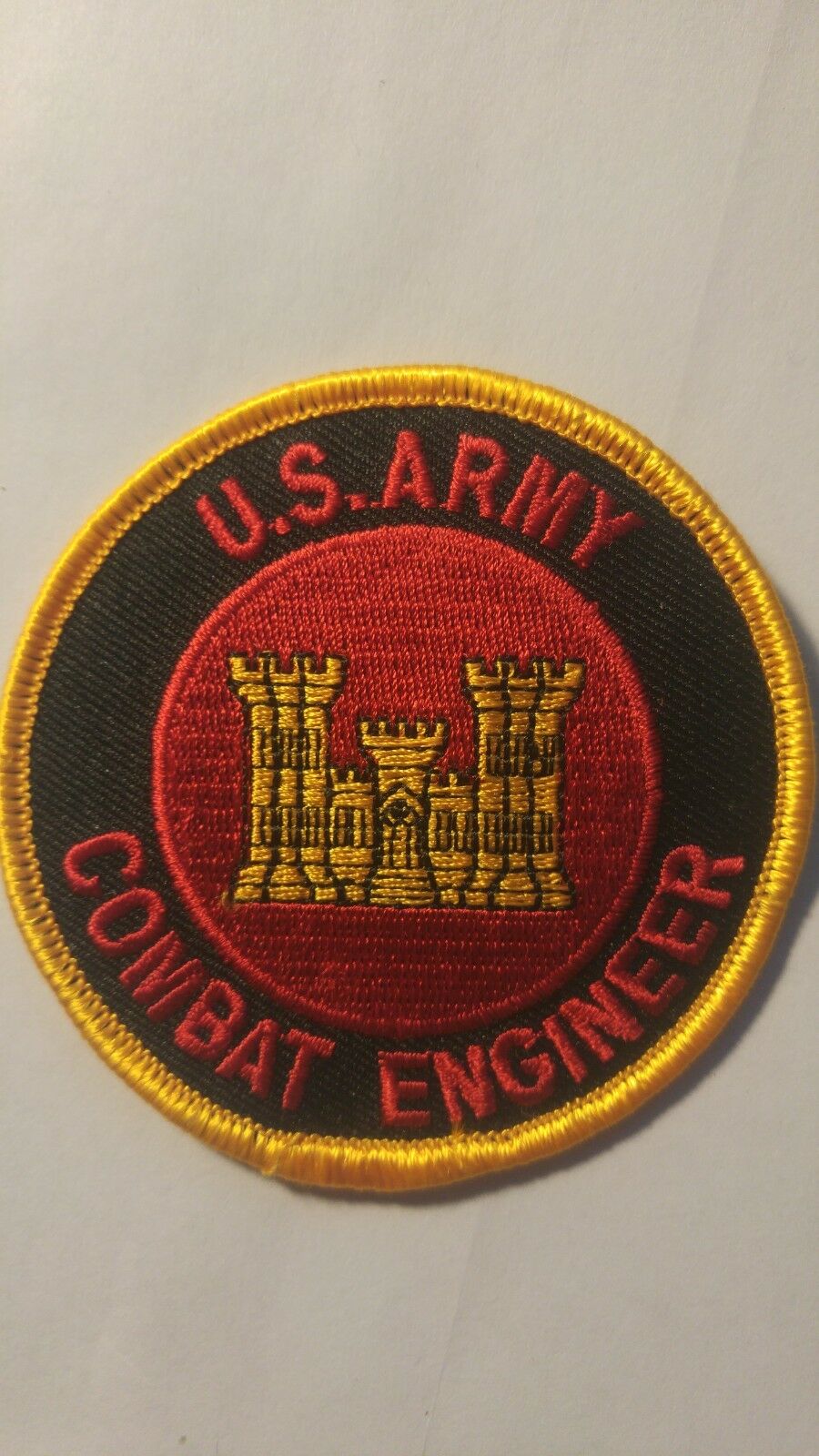 Us Army Combat Engineer Rare Custom Made Embroidered Patch 3"
