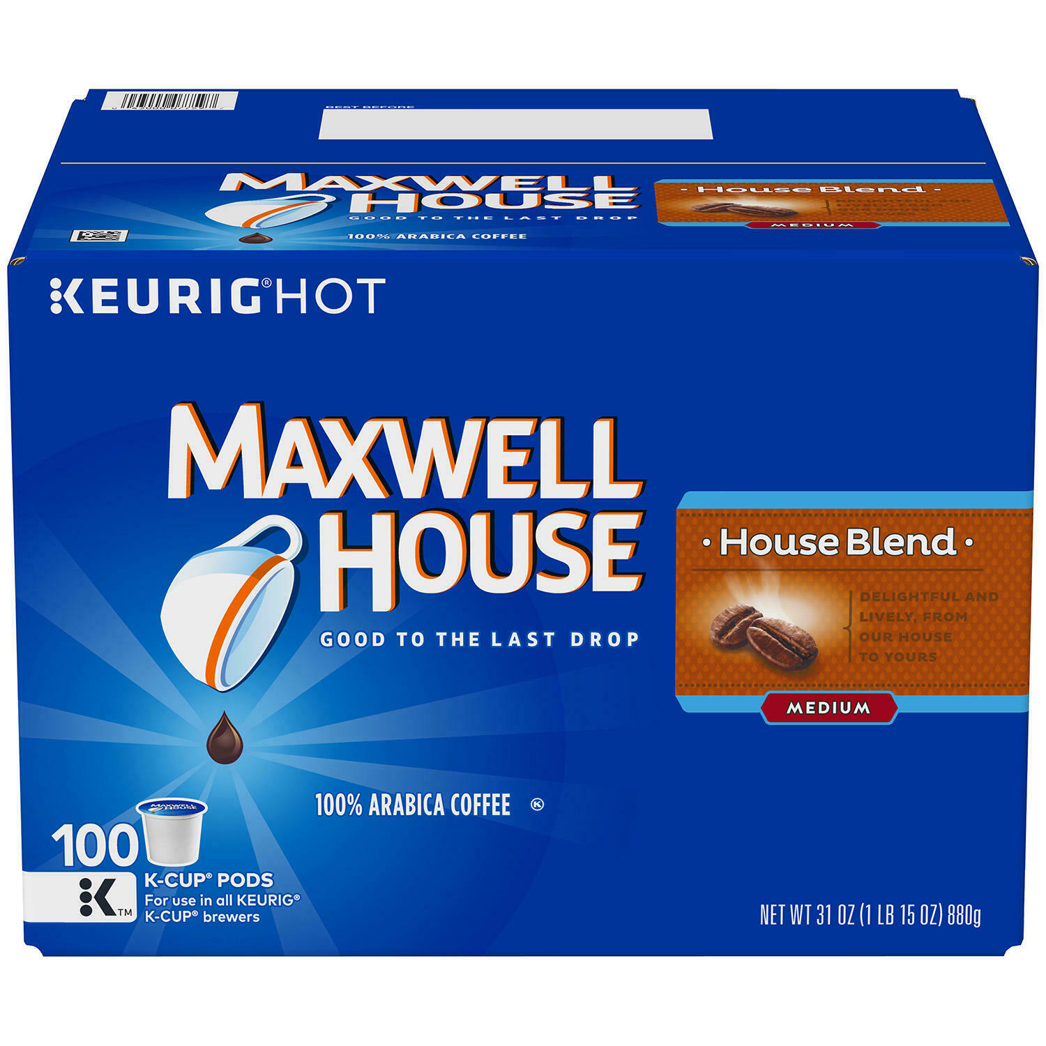 Maxwell House House Blend K-cup Coffee Pods (100 Ct.) Free Shipping