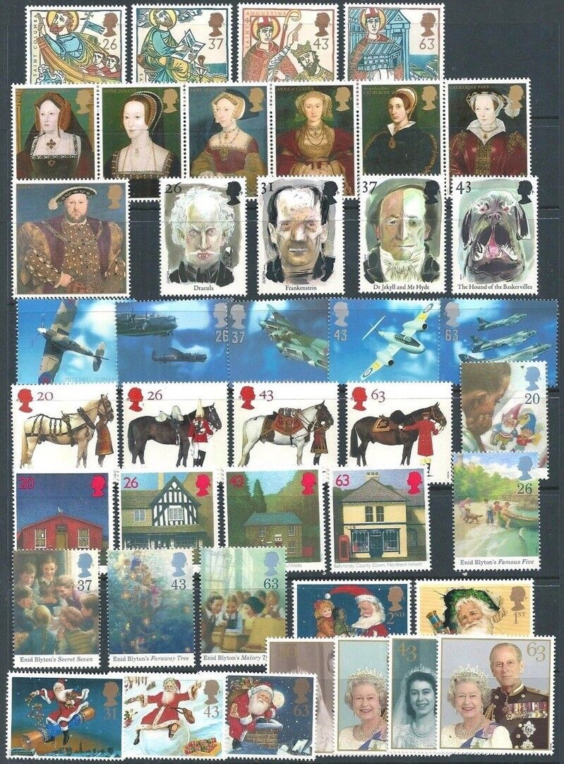 Gr. Britain 1997 Commemorative Year, 9 Sets Mint Nh