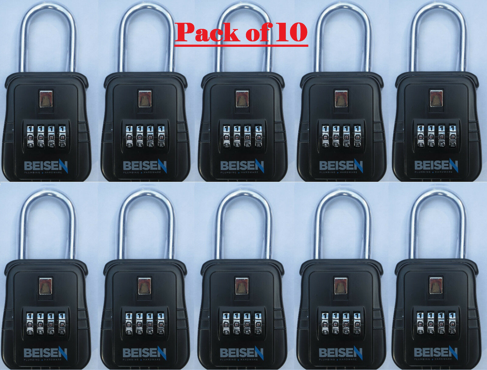 Pack Of 10 Lockbox Key Lock Box For Realtor Real Estate 4 Digit