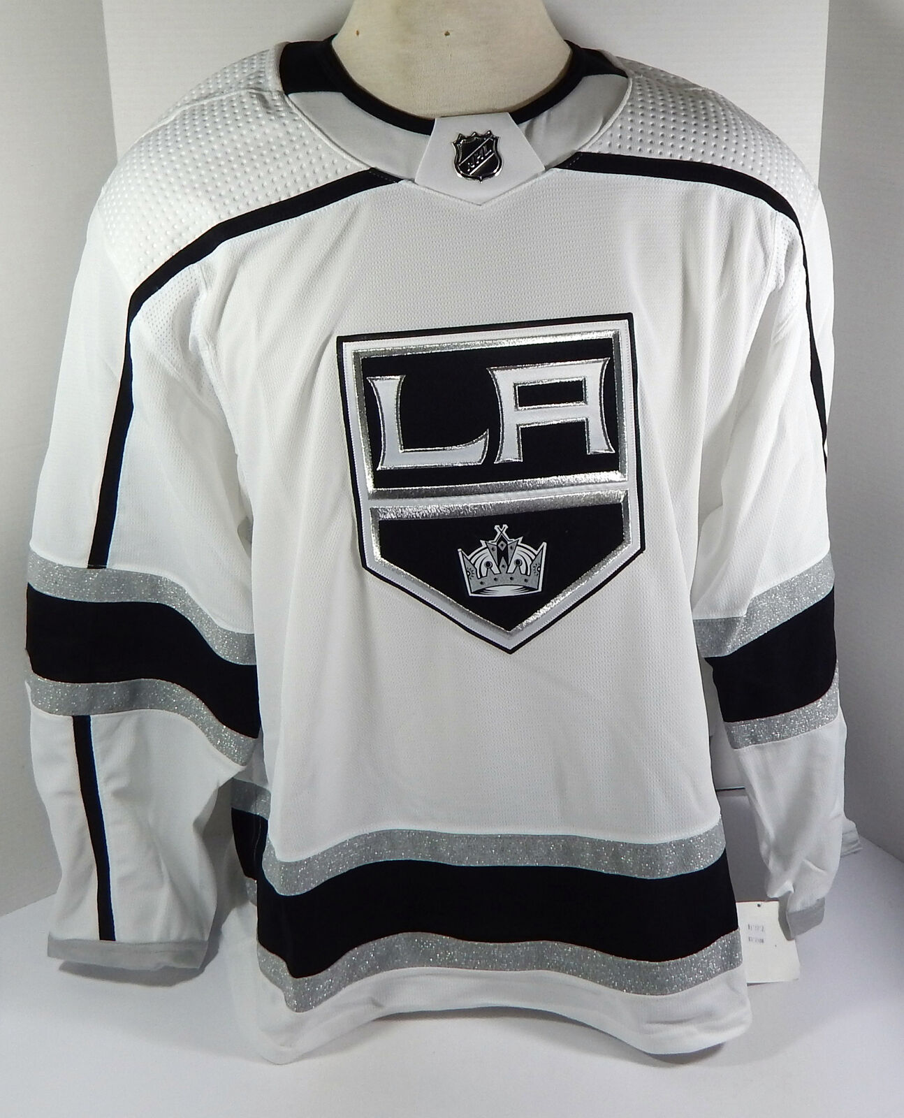Los Angeles Kings Blank Game Issued White Jersey Adidas Pro 58 711825s
