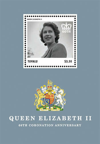 Tuvalu - Queen Elizabeth Ii Coronation Stamp - Souvenir Sheet Mnh