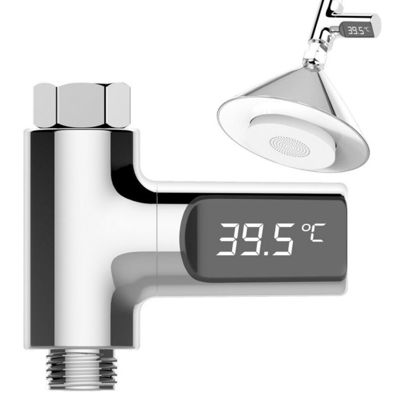Waterproof Led Digital Shower Temperature Display Water Thermometer Monitor