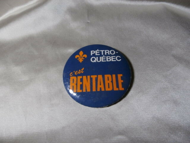 Vintage Petro-quebec Button / Macaroon