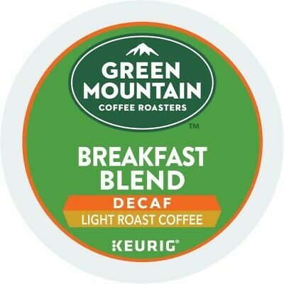 Green Mountain Coffee Breakfast Blend Decaf, Keurig K-cup Pod, Light Roast, 96ct