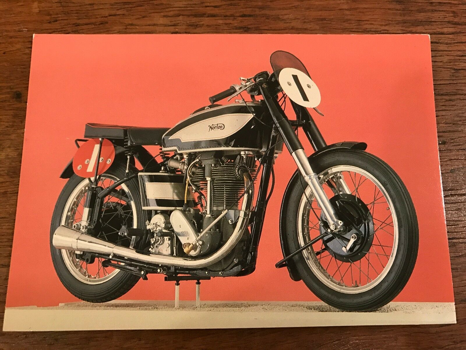 Vintage 1950 500cc Norton Model 30m National Motorcycle Museum Postcard (c)