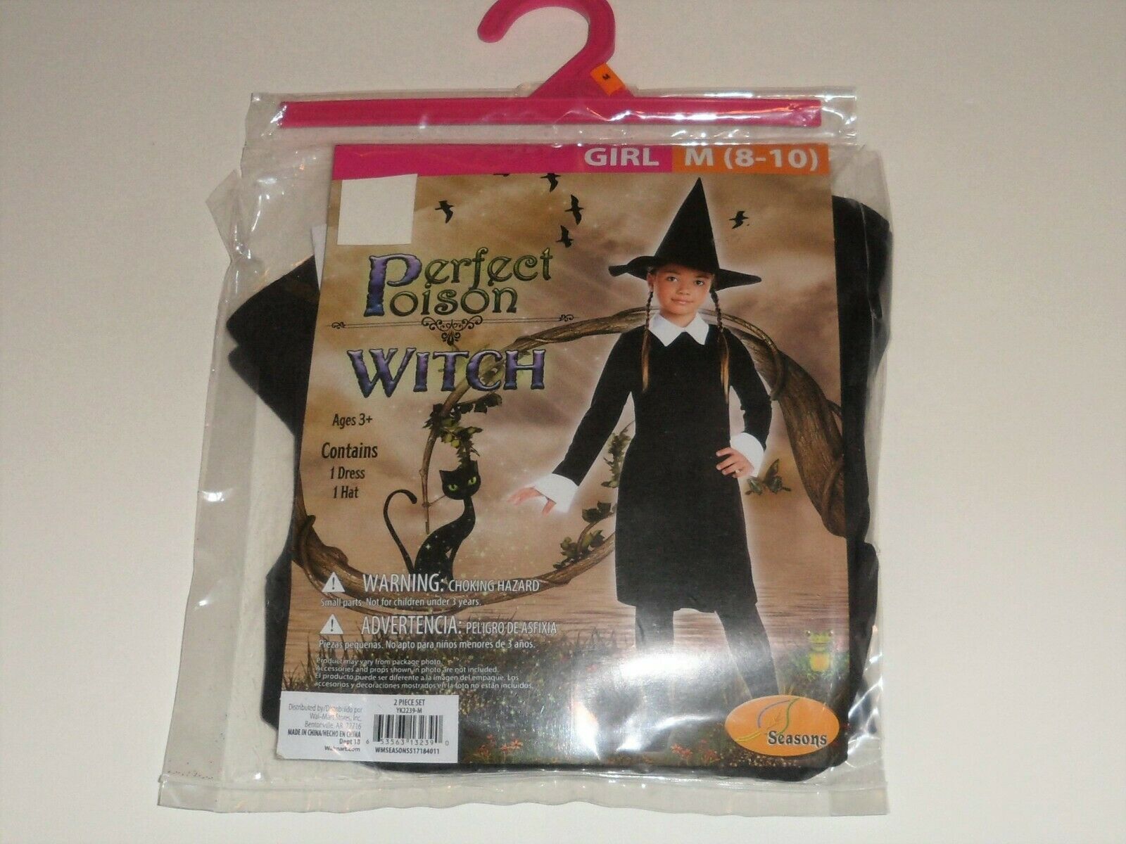 Perfect Poison Witch Halloween Costume Girls Medium (8-10) Nwt