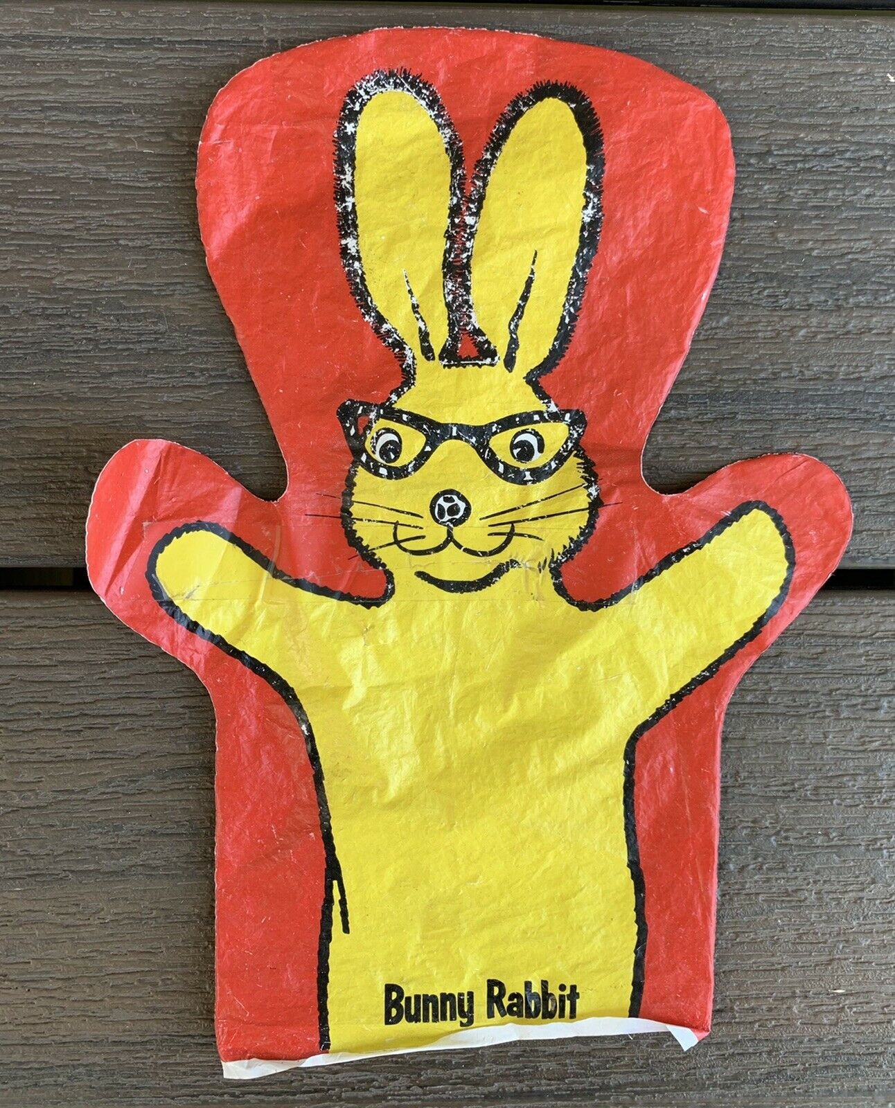 Vtg 1966 Oscar Meyer Captain Kangaroo Premium Plastic Hand Puppet Bunny Rabbit