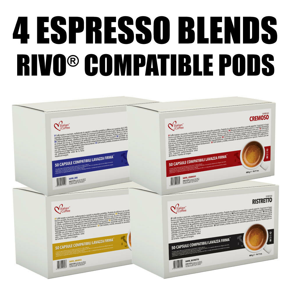 Rivo Kuerig® Compatible Pods Italian Coffee Espresso Capsules Free Shipping!