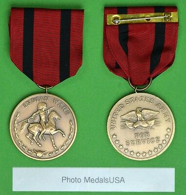 Indian Wars Medal Campaign Medal - U.s. Army Service From 1865 To 1891    Fsm308