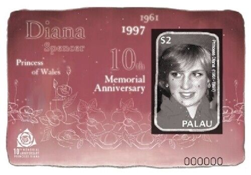 Palau - 2007 - Princess Diana 10th Memorial - Souvenir Sheet - Mnh