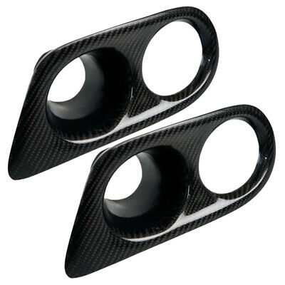 5x(real Carbon Fog Light Cover Surrounds Air Duct For 3 Series E46 M3 01-06