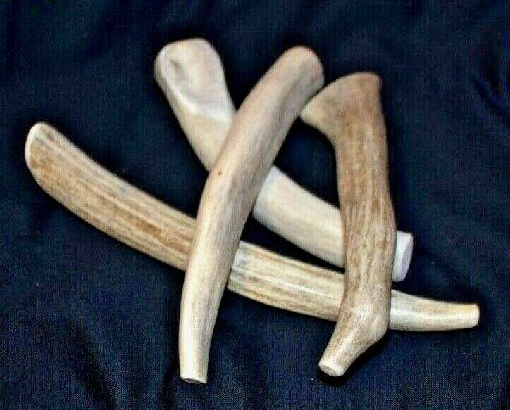 4 Four Natural Organic Dog Chews! - Deer And Elk Antlers - Small And Medium Dogs