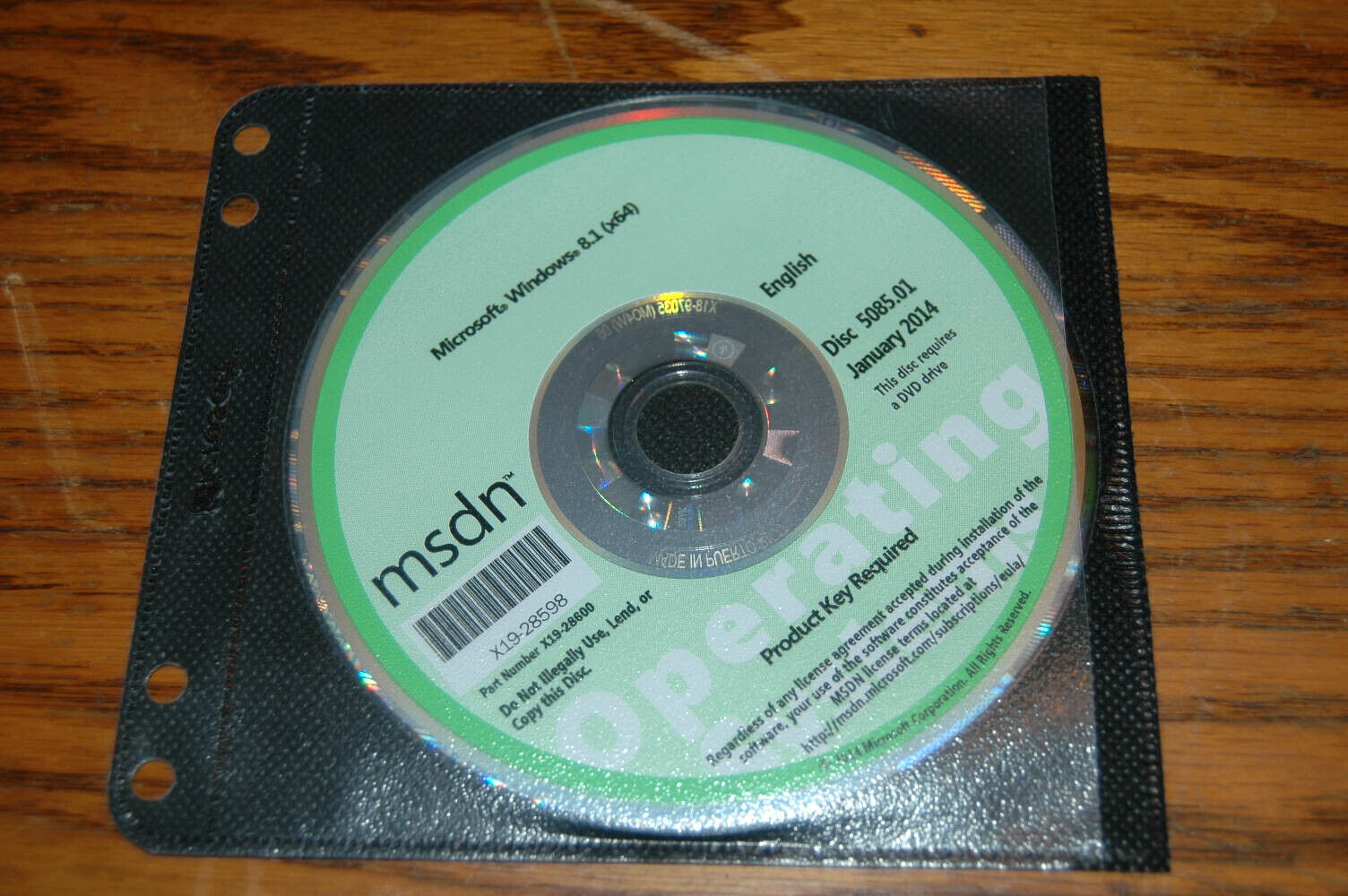 Microsoft Msdn Windows 8.1 X64 Disc 5085.01 Januray 2014 English