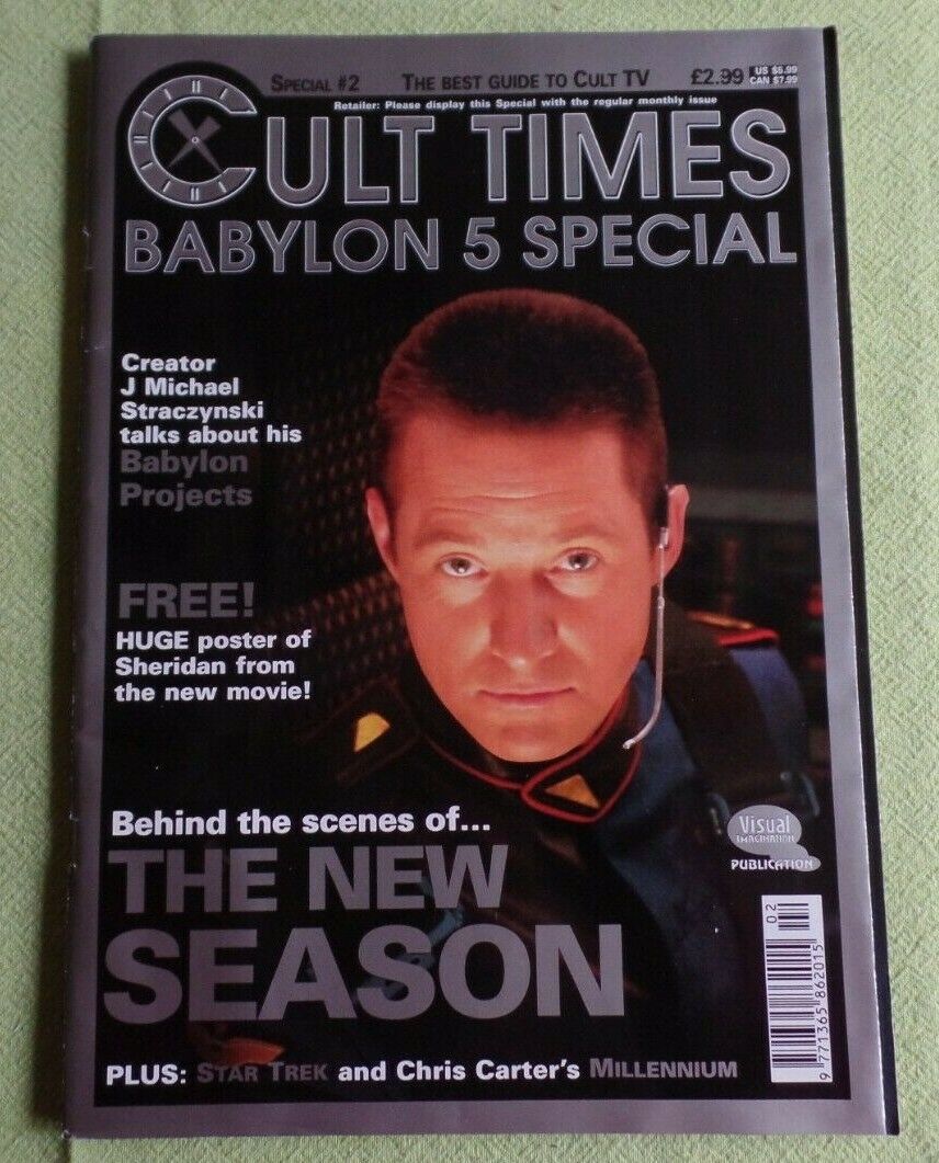 Cult Times Babylon 5 Special #2 1997 Bruce Boxleitner Poster