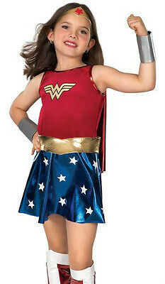 Wonder Woman Costume Child Girls - S 4-6, M 8-10, L 12-14 - Wonderwoman - Fast -