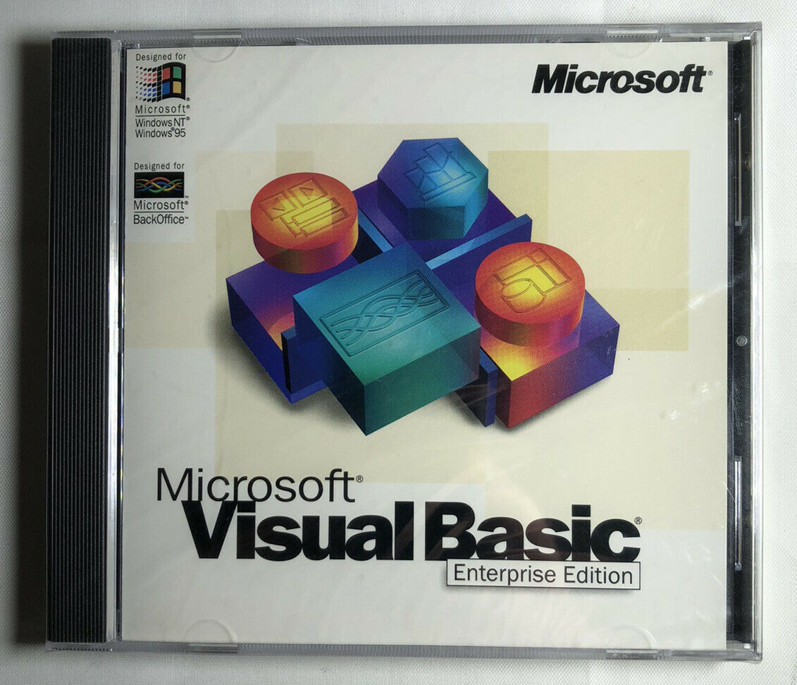 Microsoft Visual Basic Enterprise Edition Version 5.0 With Cd Key, For Windows