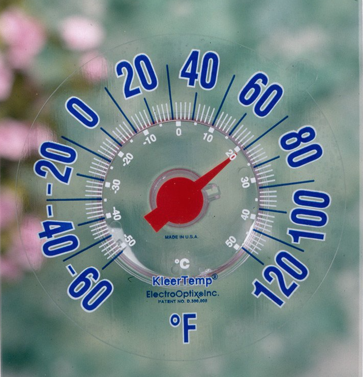 Kleertemp Outdoor Thermometer Kleer Temp Fahrenheit Made In Usa Model Kt-7