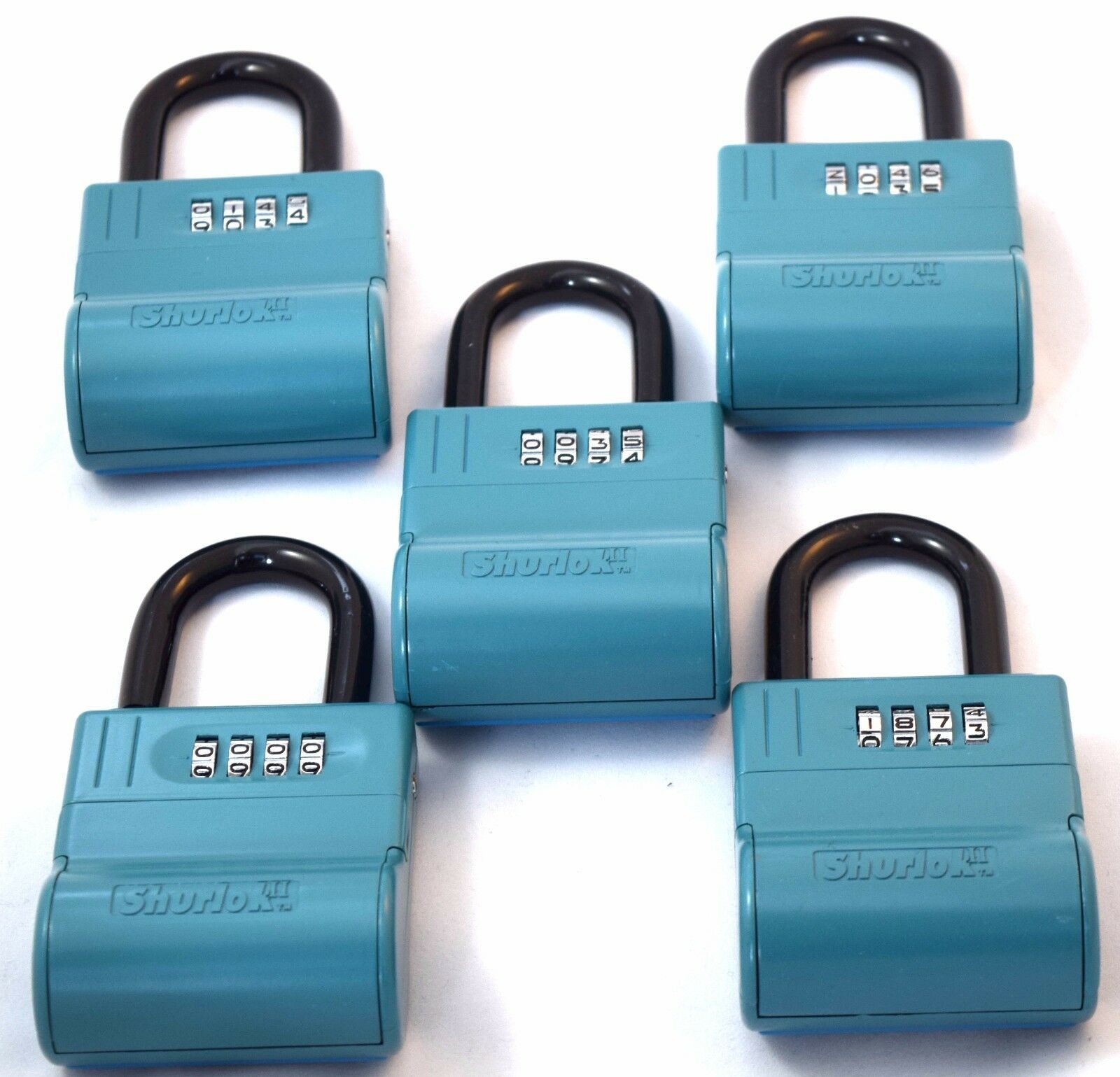 New Shurlok Real Estate Lock Box - Key Storage Realtor Lockbox (lot Of 5)