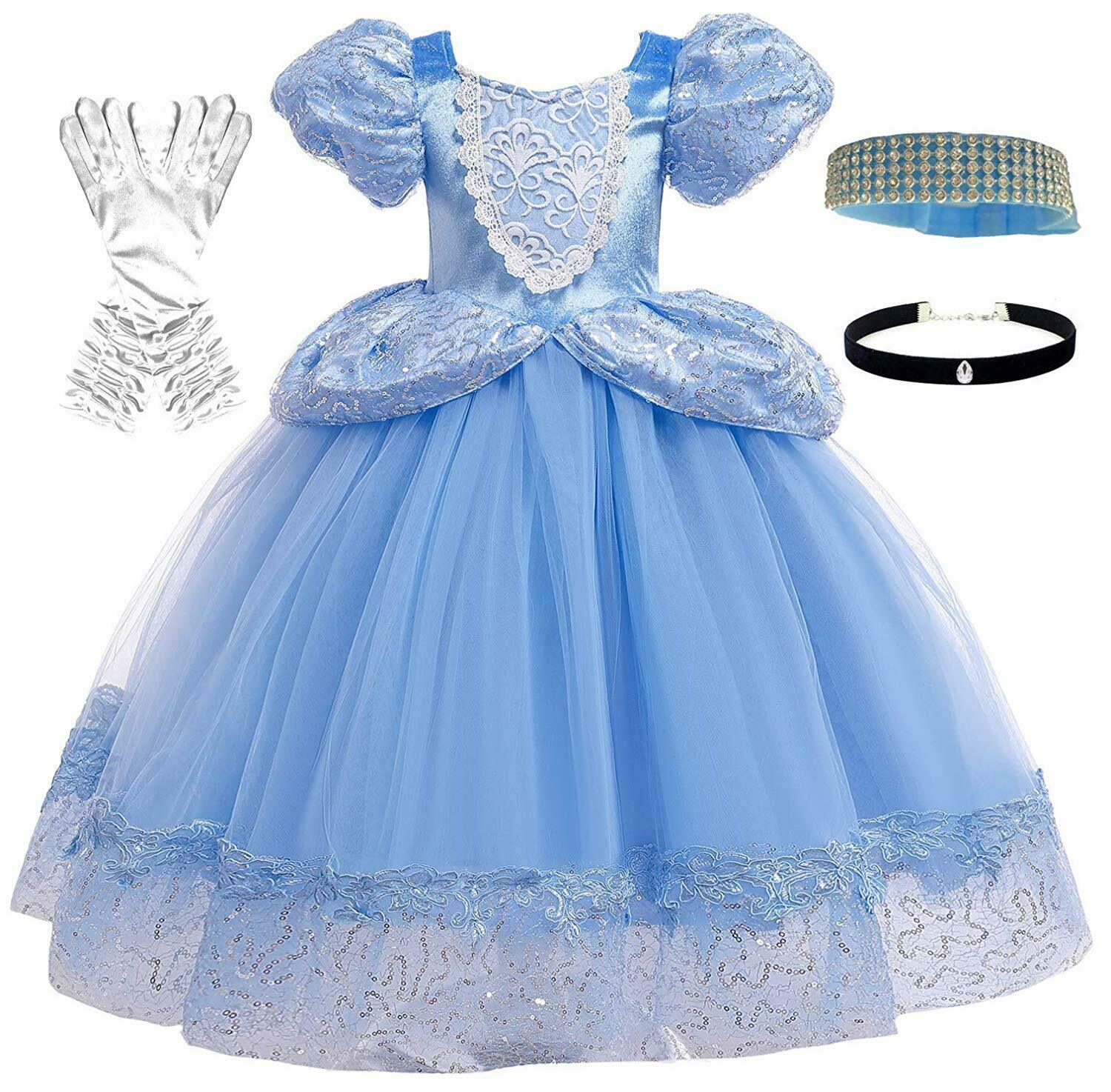 Romy's Collection Princess Blue Cinderella Costume Party Dress-up Set