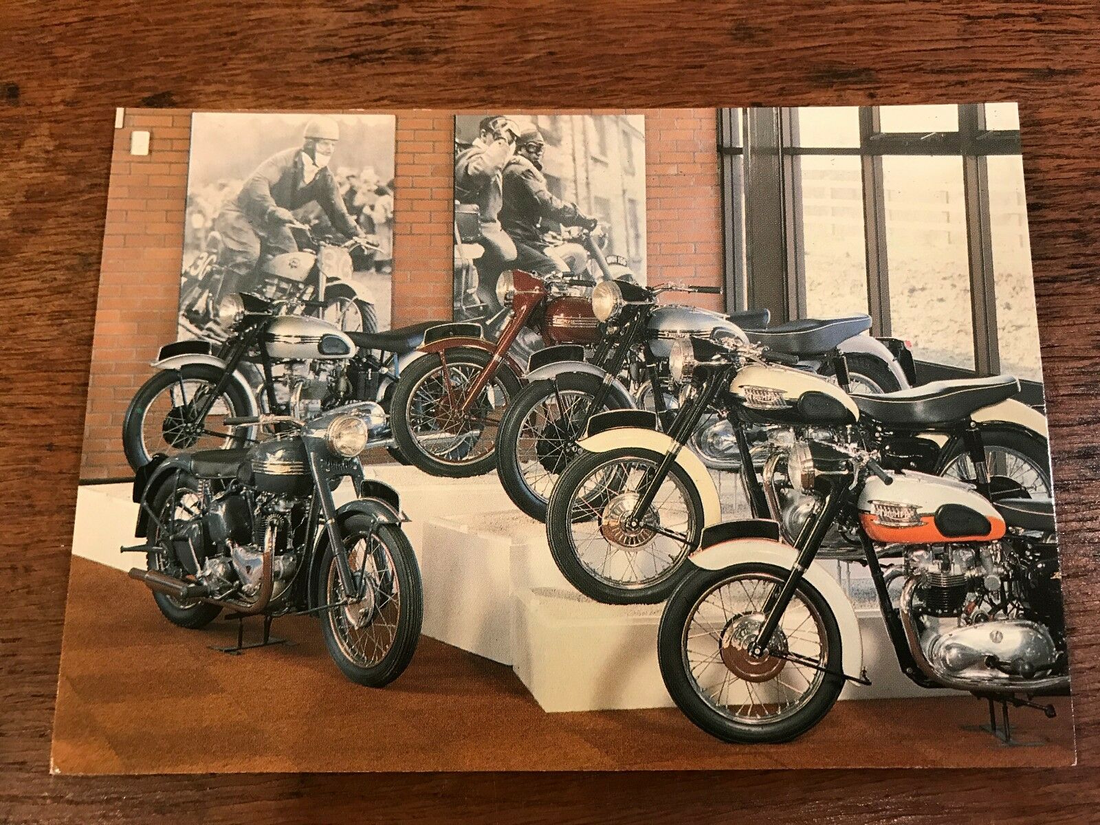 Vintage Triumph Models National Motorcycle Museum Postcard