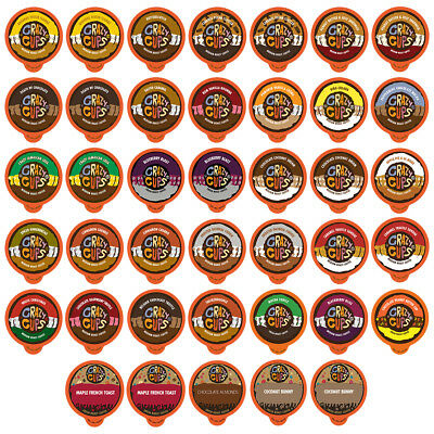Crazy Cups Flavored Coffee K Cup Variety Pack Sampler, 40-count