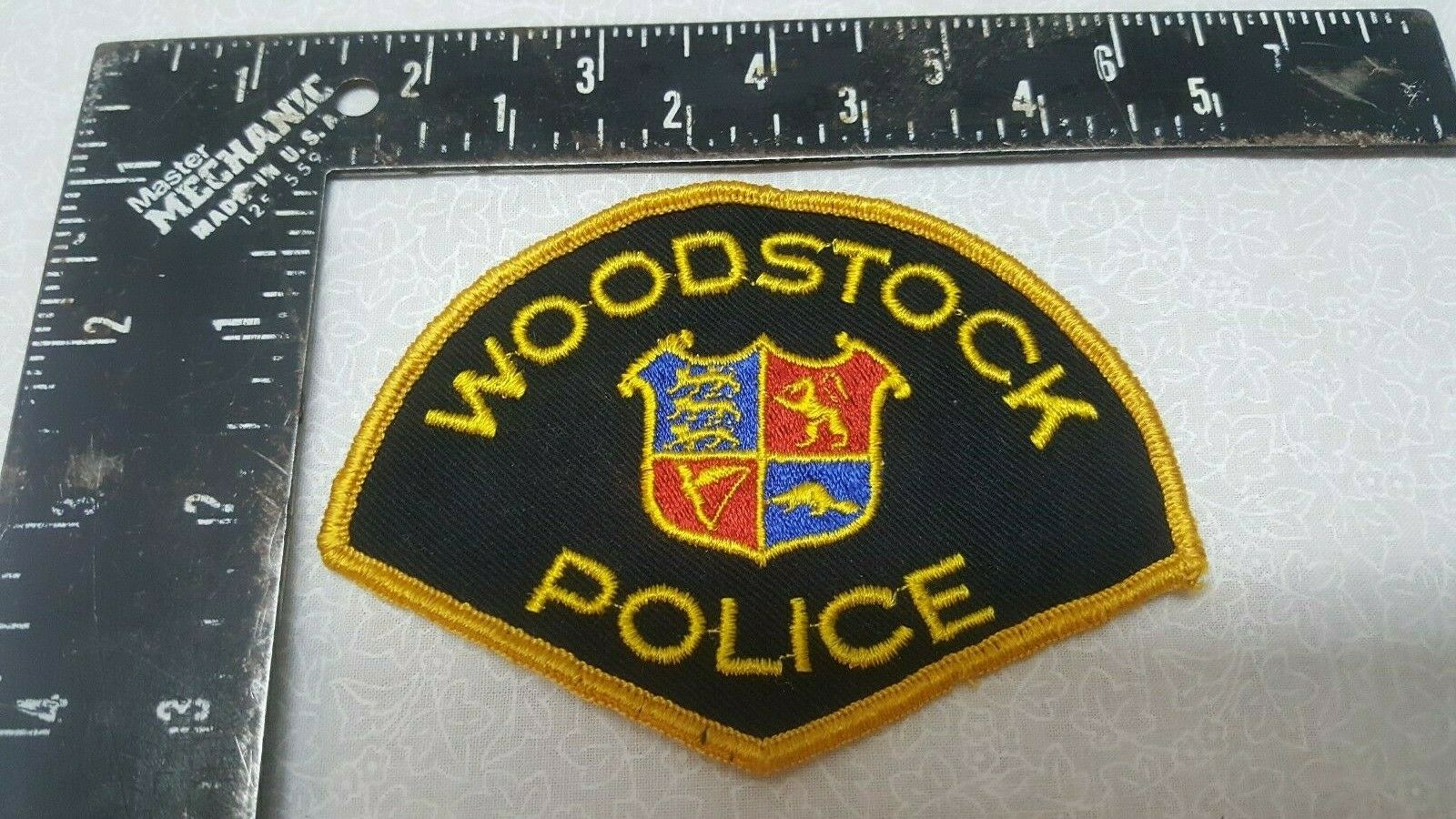 Vintage Woodstock, Canada Police Patch