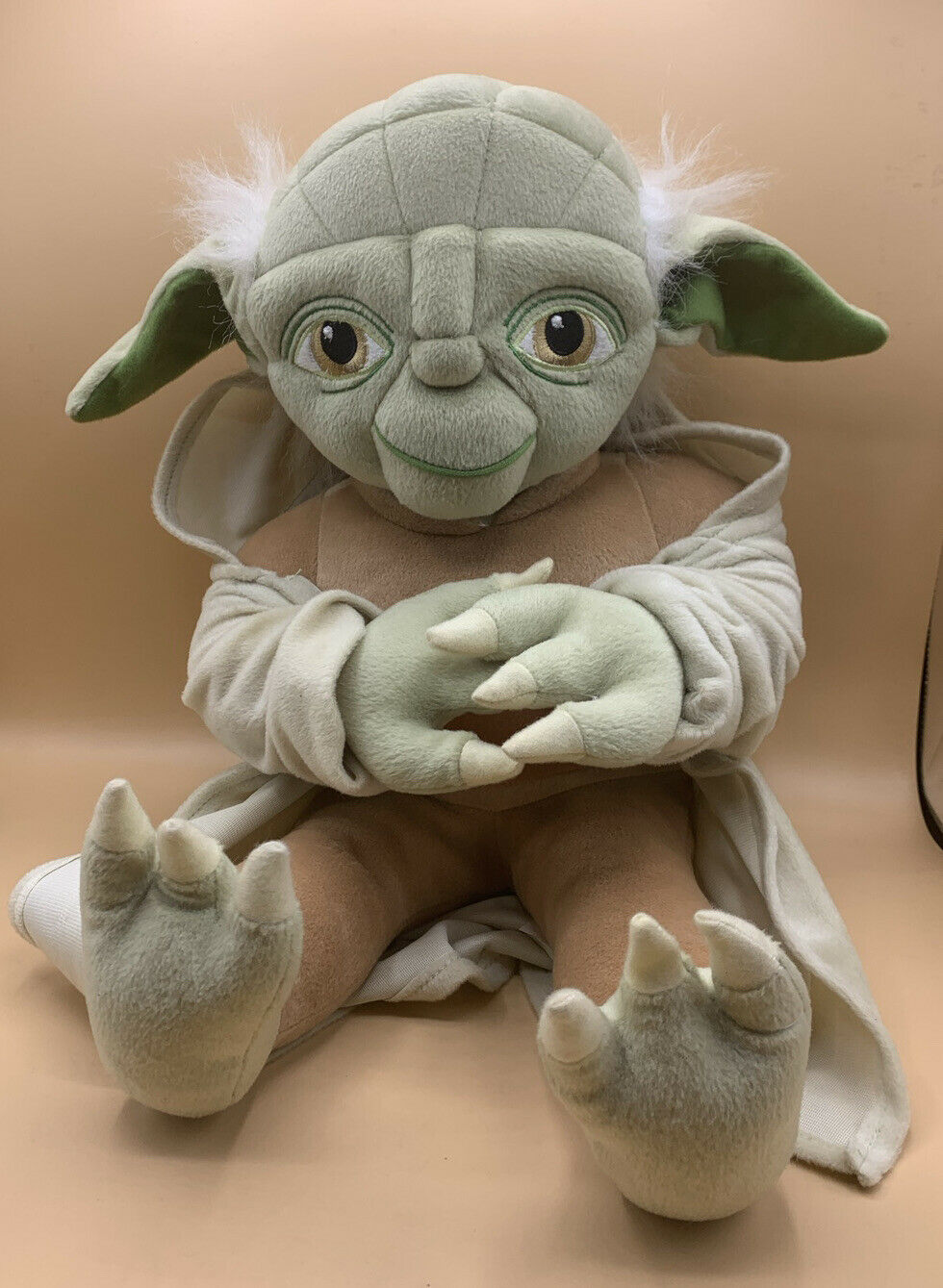 Yoda Star Wars Jay Franco Plush Lucas Film Stuffed Animal With Robe And Hood