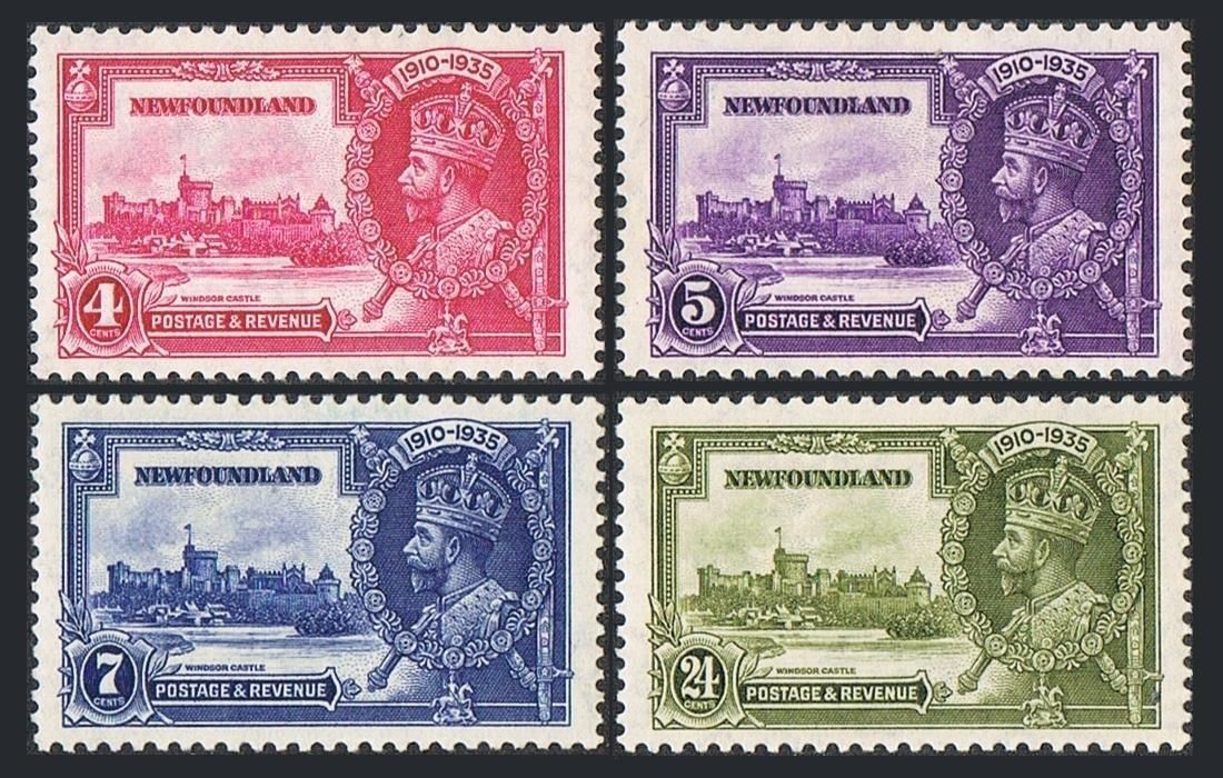 Newfoundland 226-229,mnh.mi 214-217. King George V Silver Jubilee Of Reign,1935.