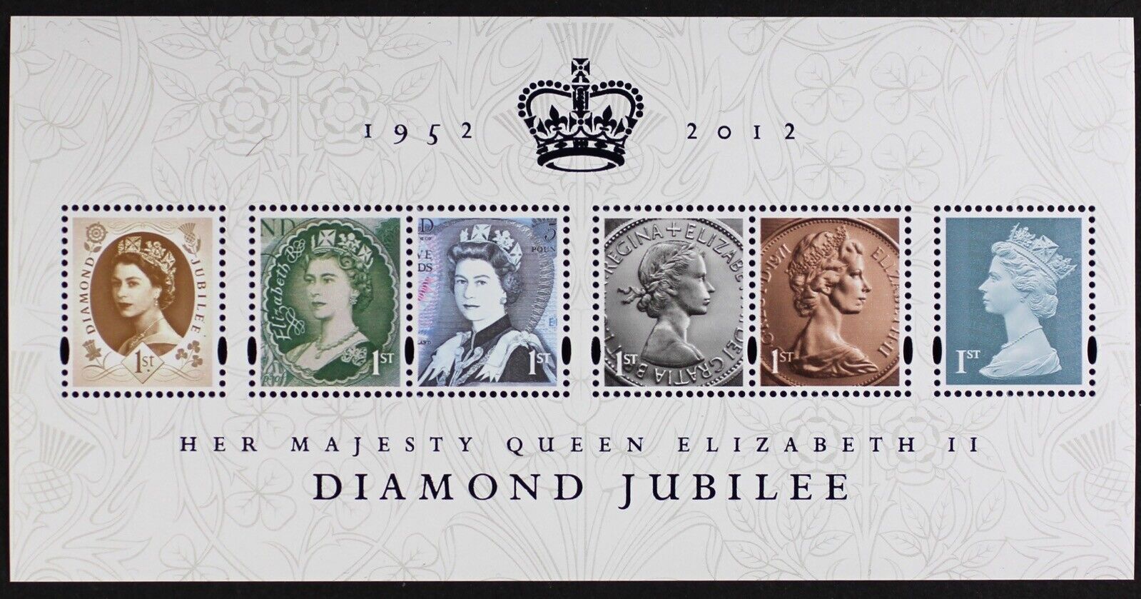 Gb Gr Britain 2012 Queen Elizabeth Ii, Diamond Jubilee S/s Mint Nh