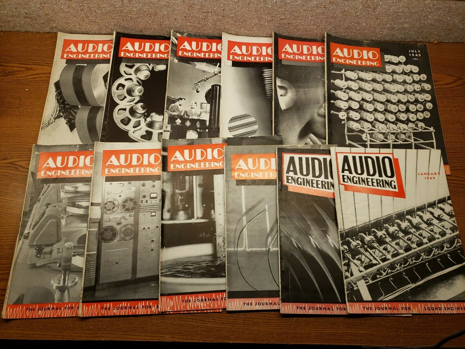 Audio Engineering Magazine Complete Year 1949