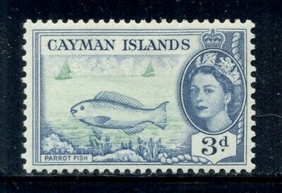 Cayman Islands 141 Sg154 Mh 1955 3p Qeii Parrot Fish Cat$5