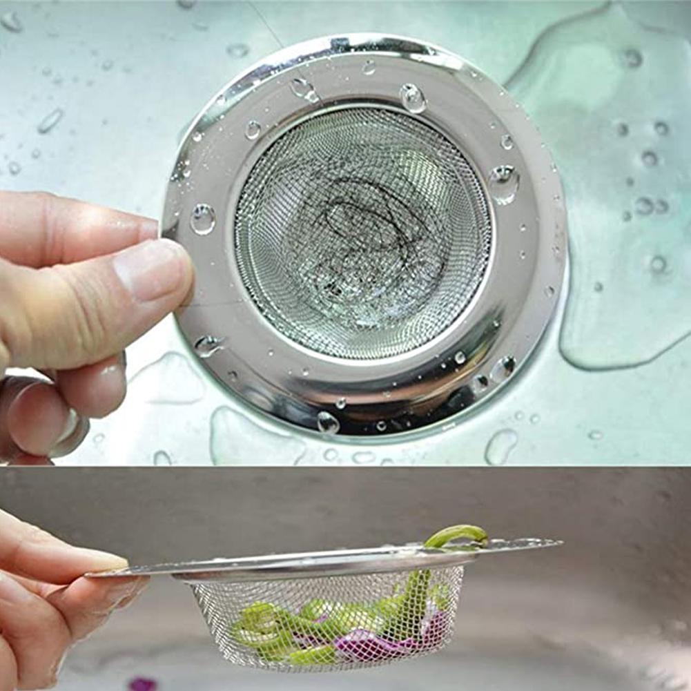 Steel Bathtub Sink Shower Hair Food Catcher Plug Drain Uk 2022 Strainer J8w8