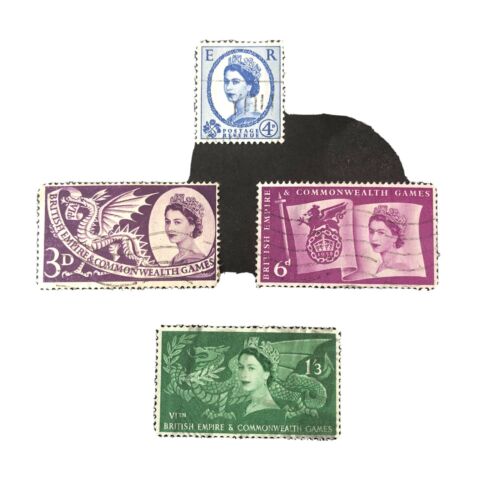 Great Britain, Scott # 337+338-340(3) 2-complete Sets 1957-58 Historical Used